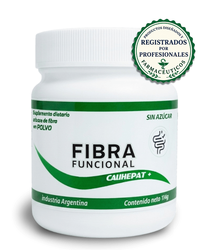 Frasco de fibra funcional Calihepat Plus en polvo de 114 g